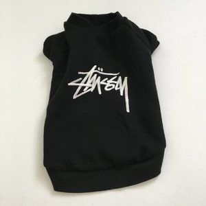 Dog Clothes Black Short Sweat Shirt Size Medium Body 15" x 11.5"L